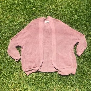 mauv oversized cardigan